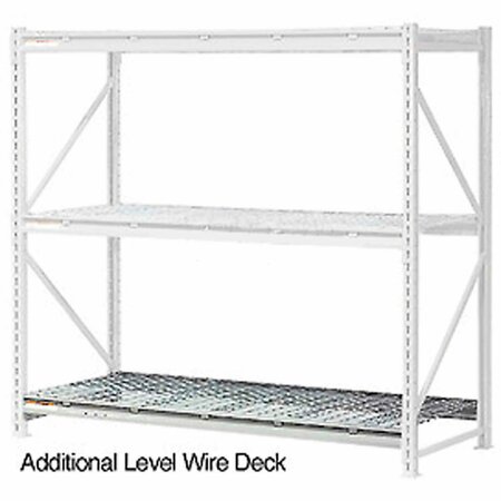 GLOBAL INDUSTRIAL Additional Shelf, Extra Heavy Duty Rack, Wire Deck, 60inW x 36inD, Gray 504465A